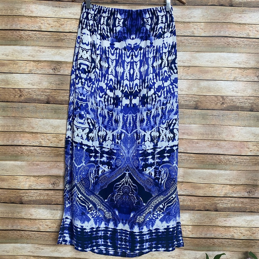 Express| Maxi Skirt| Blue White| Size S